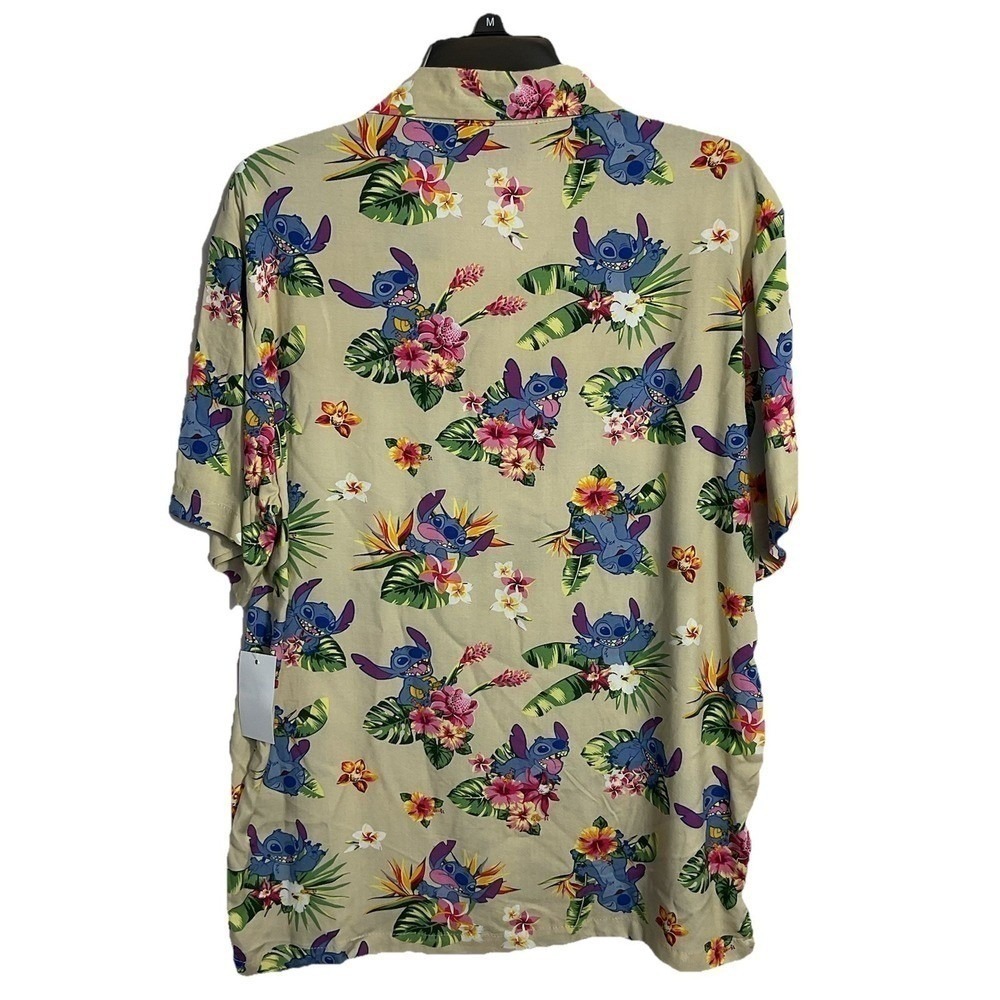 Disney Lilo & Stitch hawaiian shirt NWT Men's Medium 100% Rayon Vacation Novelty - Picture 5 of 9